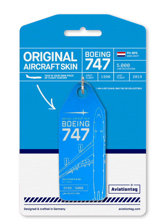 Aviationtag KLM Boeing 747 PH-BFG
